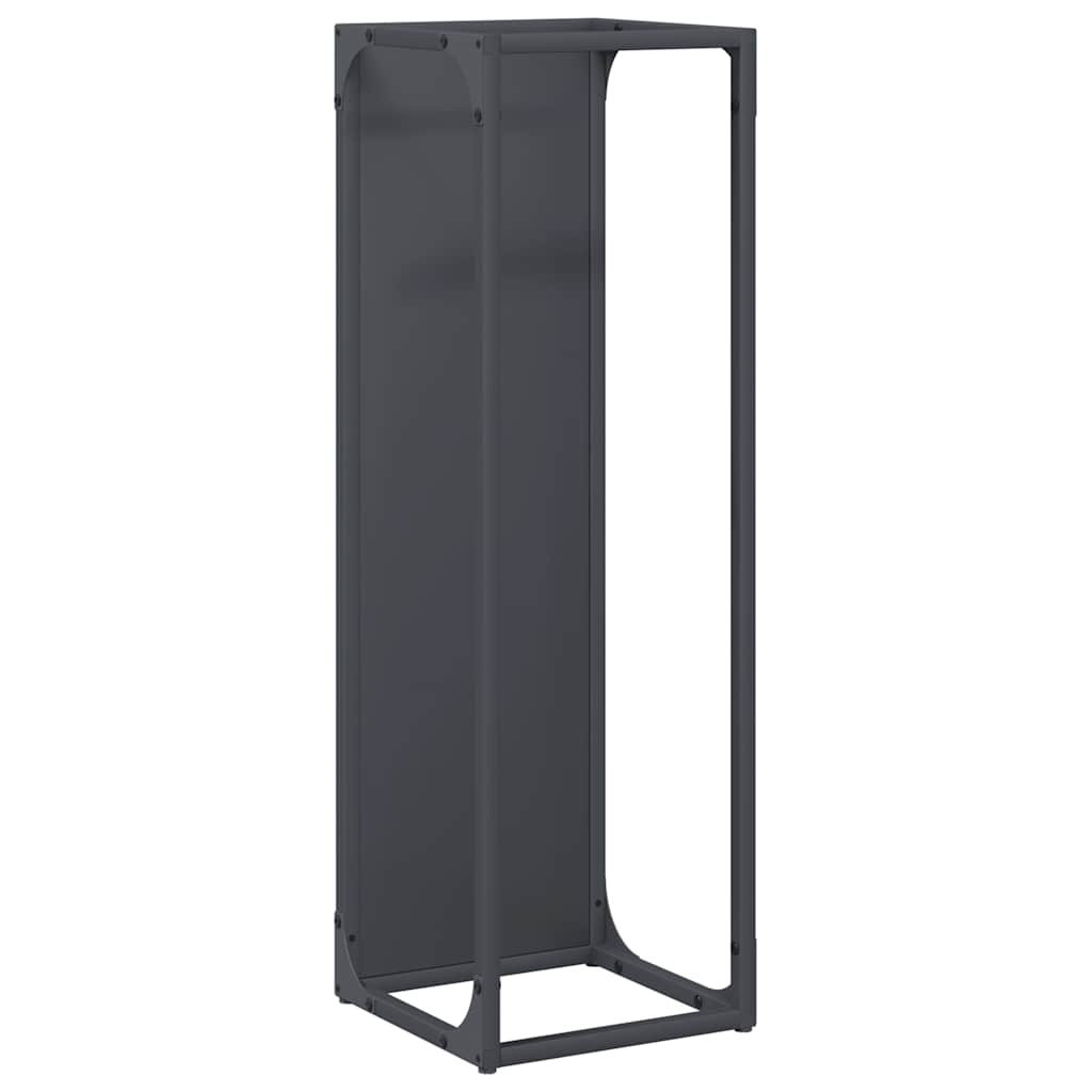 vidaXL Firewood Rack Anthracite 25x25x80 cm Cold-rolled steel 2