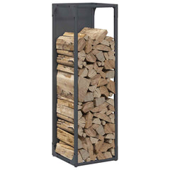 vidaXL Firewood Rack Anthracite 25x25x80 cm Cold-rolled steel 4
