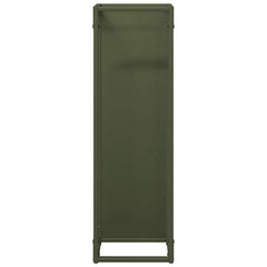 vidaXL Firewood Rack Olive Green 25x25x80 cm Cold-rolled steel 5