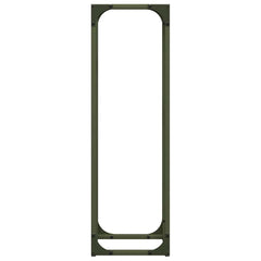 vidaXL Firewood Rack Olive Green 25x25x80 cm Cold-rolled steel 6