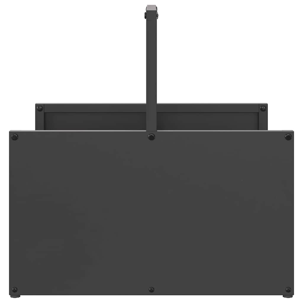 vidaXL Firewood Rack Black 40x40x40 cm Cold-rolled steel 5