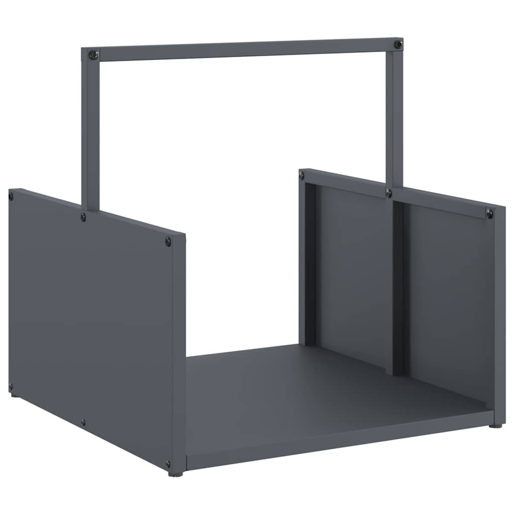 vidaXL Firewood Rack Anthracite 40x40x40 cm Cold-rolled steel 2