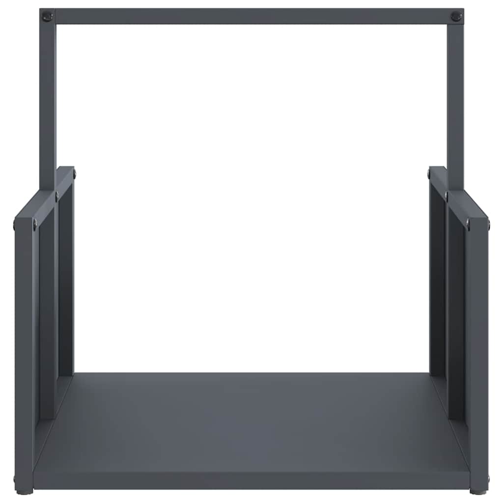 vidaXL Firewood Rack Anthracite 40x40x40 cm Cold-rolled steel 5