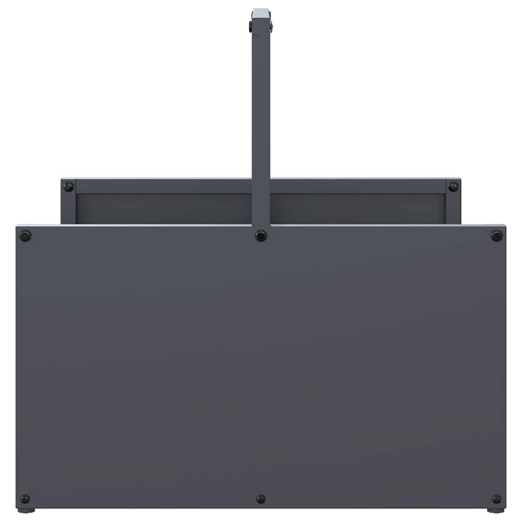 vidaXL Firewood Rack Anthracite 40x40x40 cm Cold-rolled steel 6