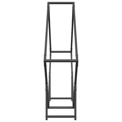 vidaXL Firewood Rack Black 100x25x100 cm Cold-rolled steel 6