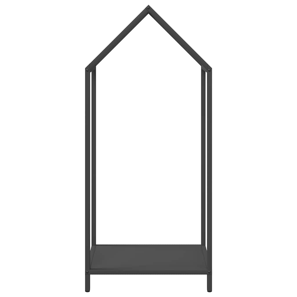 vidaXL Firewood Rack Black 40x25x90 cm Cold-rolled steel 5
