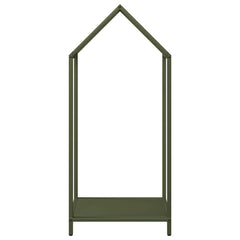 vidaXL Firewood Rack Olive Green 40x25x90 cm Cold-rolled steel 5