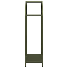 vidaXL Firewood Rack Olive Green 40x25x90 cm Cold-rolled steel 6