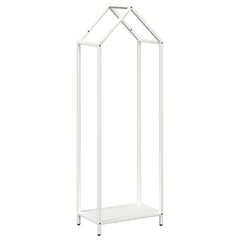 vidaXL Firewood Rack White 40x25x120 cm Cold-rolled steel 2