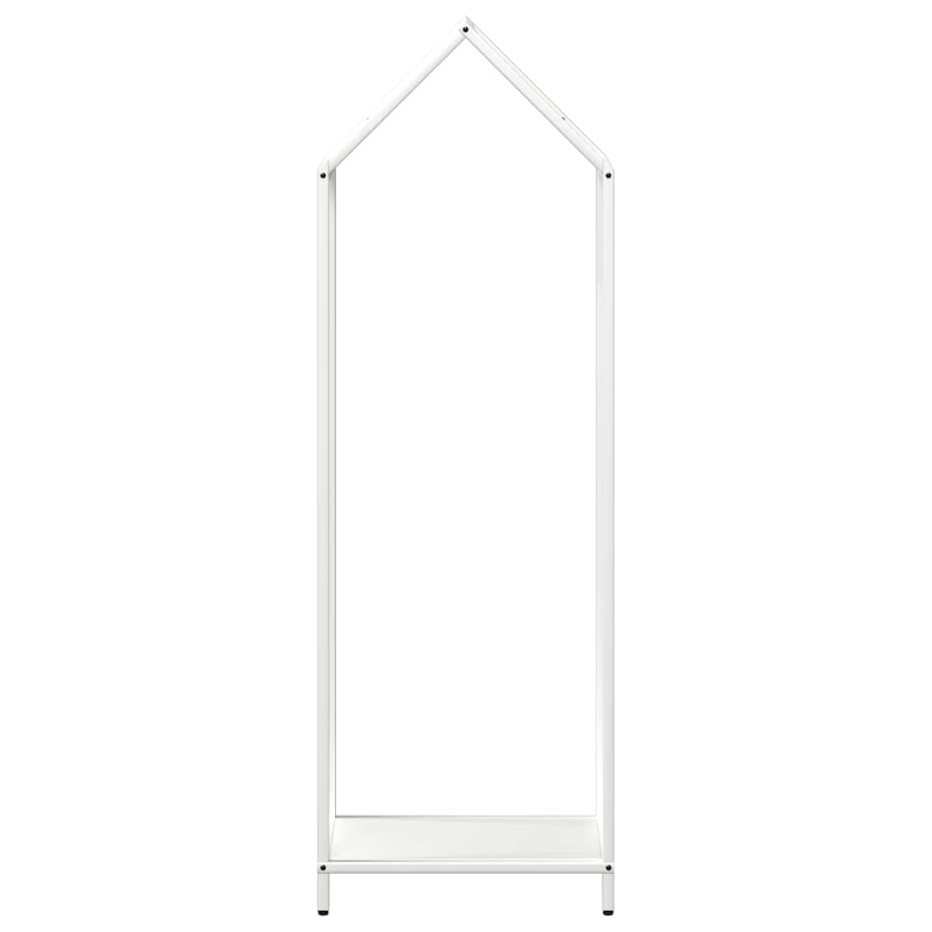 vidaXL Firewood Rack White 40x25x120 cm Cold-rolled steel 5