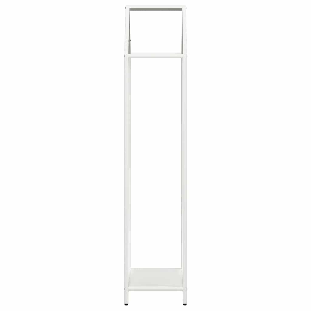 vidaXL Firewood Rack White 40x25x120 cm Cold-rolled steel 6