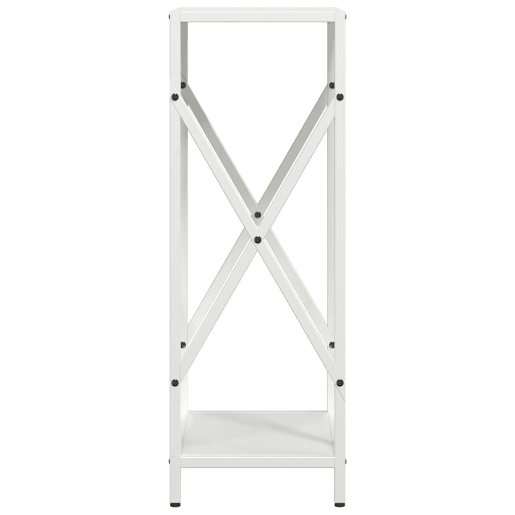 vidaXL Firewood Rack White 34x25x70 cm Cold-rolled steel 6