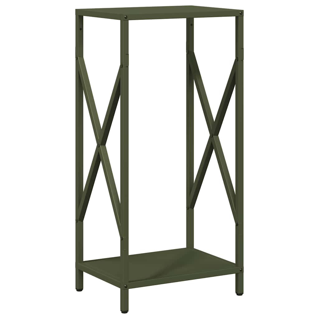 vidaXL Firewood Rack Olive Green 34x25x70 cm Cold-rolled steel 2