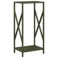 vidaXL Firewood Rack Olive Green 34x25x70 cm Cold-rolled steel 2
