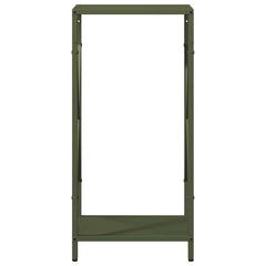 vidaXL Firewood Rack Olive Green 34x25x70 cm Cold-rolled steel 5