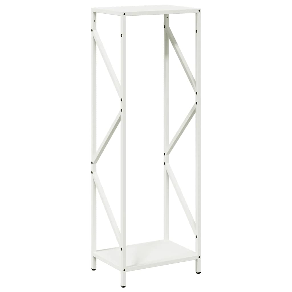 vidaXL Firewood Rack White 34x25x100 cm Cold-rolled steel 2