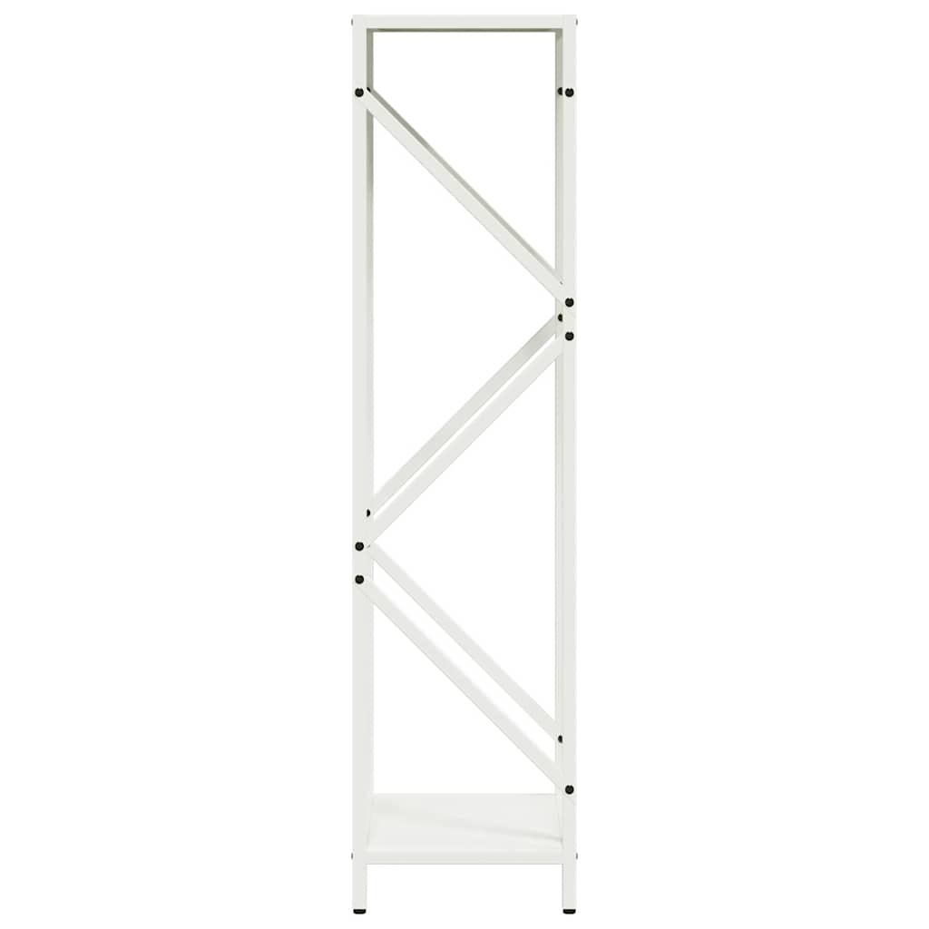 vidaXL Firewood Rack White 34x25x100 cm Cold-rolled steel 6