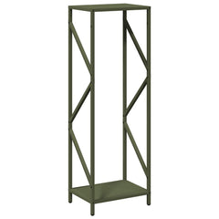 vidaXL Firewood Rack Olive Green 34x25x100 cm Cold-rolled steel 2