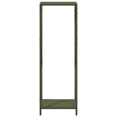 vidaXL Firewood Rack Olive Green 34x25x100 cm Cold-rolled steel 5