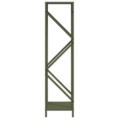 vidaXL Firewood Rack Olive Green 34x25x100 cm Cold-rolled steel 6