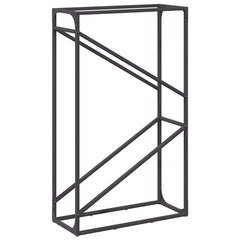 vidaXL Firewood Rack Black 60x25x100 cm Cold-rolled steel 2