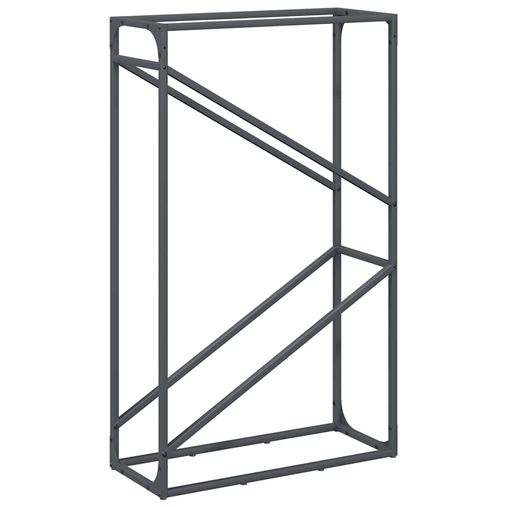 vidaXL Firewood Rack Anthracite 60x25x100 cm Cold-rolled steel 2