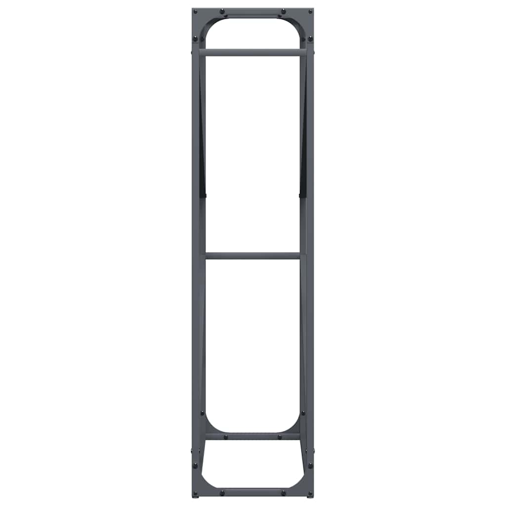vidaXL Firewood Rack Anthracite 60x25x100 cm Cold-rolled steel 6