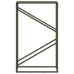 vidaXL Firewood Rack Olive Green 60x25x100 cm Cold-rolled steel 5