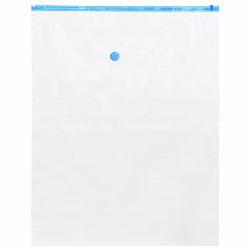 vidaXL Storage Bags 20 pcs Transparent and Blue 100 x 80 cm 3