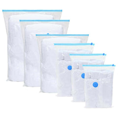 vidaXL Storage Bags 10 pcs Transparent and Blue 130 x 100 cm 1