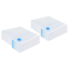 vidaXL Storage Bags 10 pcs Transparent and Blue 130 x 100 cm 2