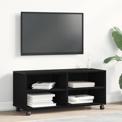 vidaXL TV Cabinet with Castors 90x35x35 cm Engineered Wood