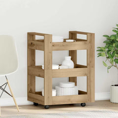 vidaXL Kitchen Trolley Artisan Oak 60 x 45 x 80 cm Engineered Wood 1