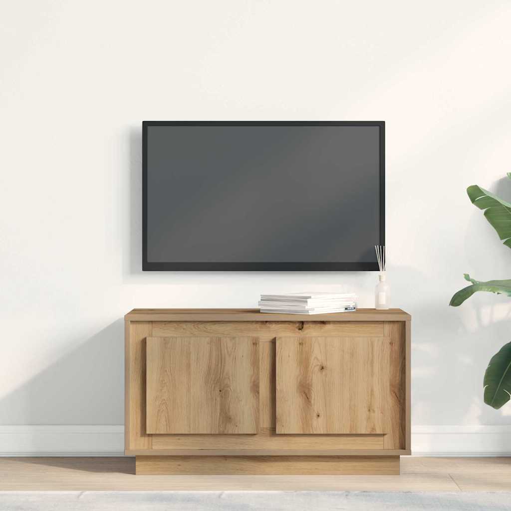 vidaXL TV Cabinet 80 x 35 x 45 cm Artisan oak Engineered wood 4