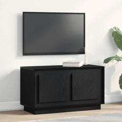 vidaXL TV Cabinet 80 x 35 x 45 cm Black oak Engineered wood 1