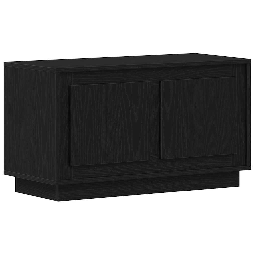 vidaXL TV Cabinet 80 x 35 x 45 cm Black oak Engineered wood 2