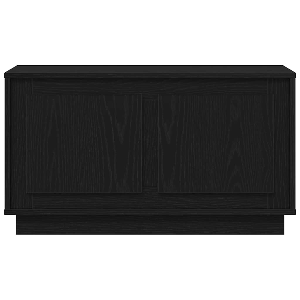 vidaXL TV Cabinet 80 x 35 x 45 cm Black oak Engineered wood 6