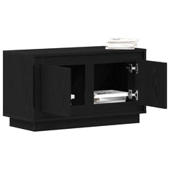 vidaXL TV Cabinet 80 x 35 x 45 cm Black oak Engineered wood 3