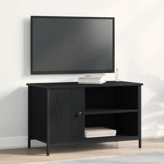 vidaXL TV Cabinet 80 x 40 x 50 cm Black oak Engineered wood 1