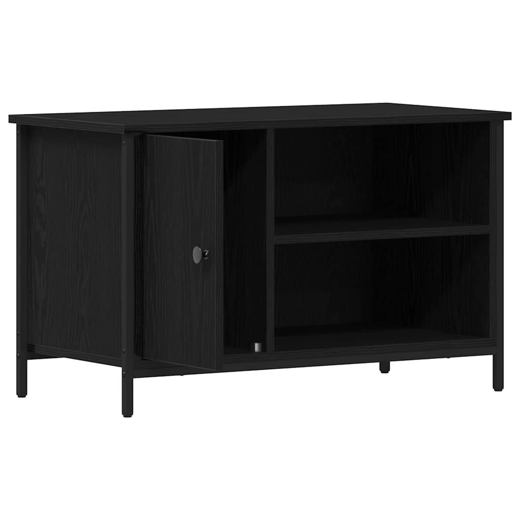vidaXL TV Cabinet 80 x 40 x 50 cm Black oak Engineered wood 5