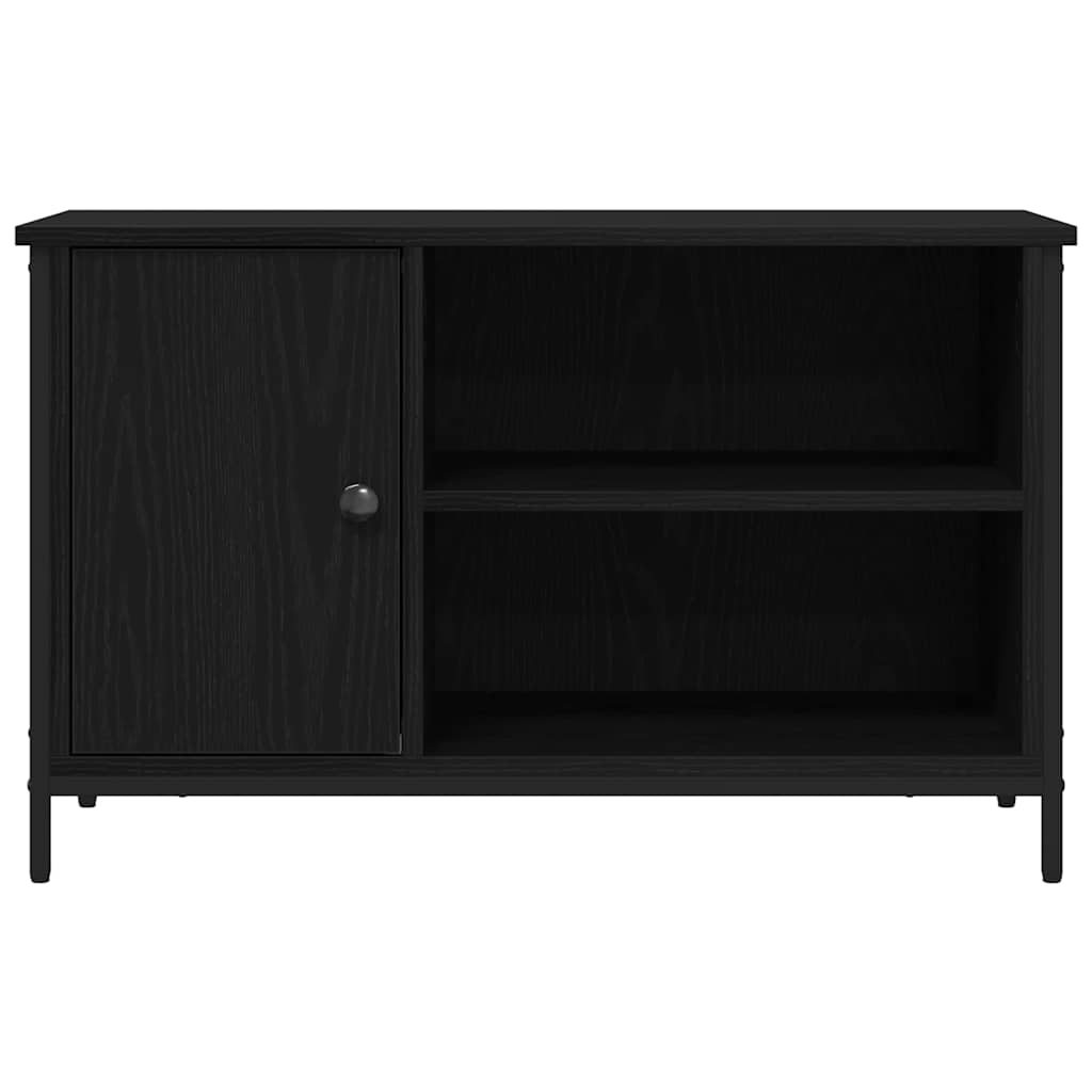 vidaXL TV Cabinet 80 x 40 x 50 cm Black oak Engineered wood 6