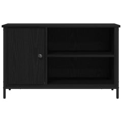 vidaXL TV Cabinet 80 x 40 x 50 cm Black oak Engineered wood 6