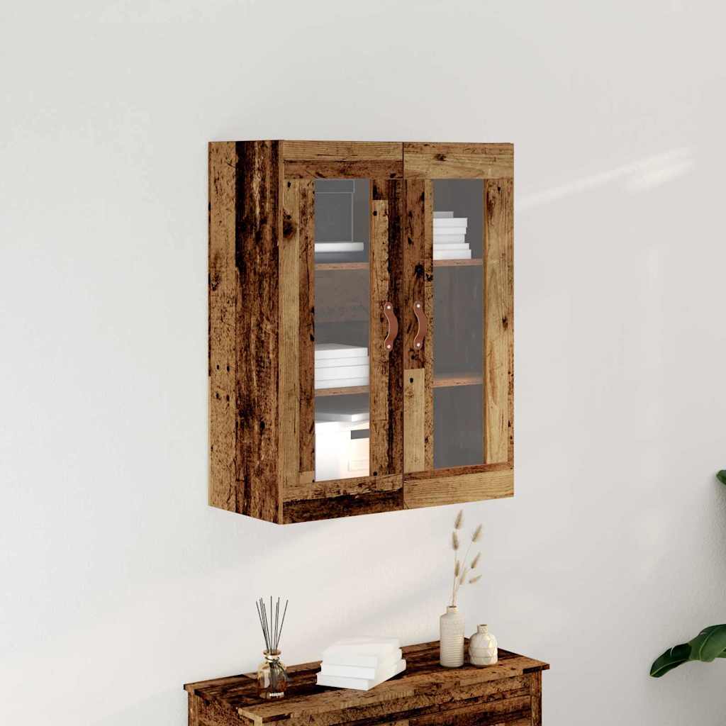 vidaXL Wall Cabinet Old Wood 69.5 x 34 x 90 cm Engineered Wood 1