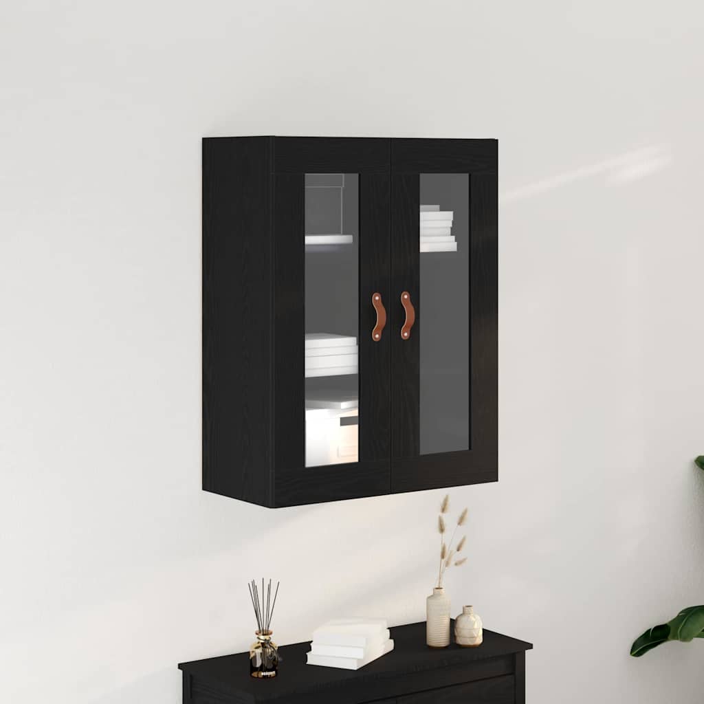 vidaXL Wall Cabinet Black Oak 69.5 x 34 x 90 cm Engineered Wood 1