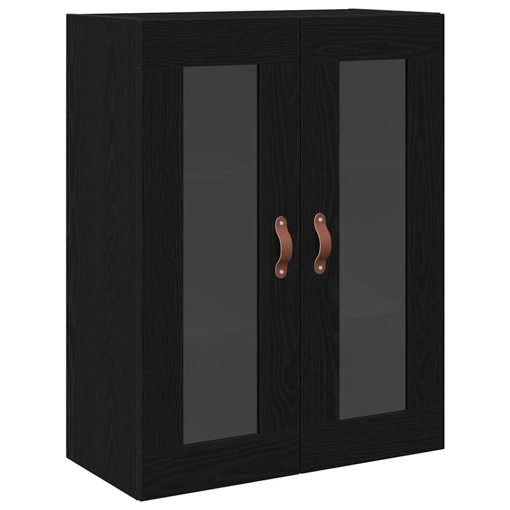 vidaXL Wall Cabinet Black Oak 69.5 x 34 x 90 cm Engineered Wood 2