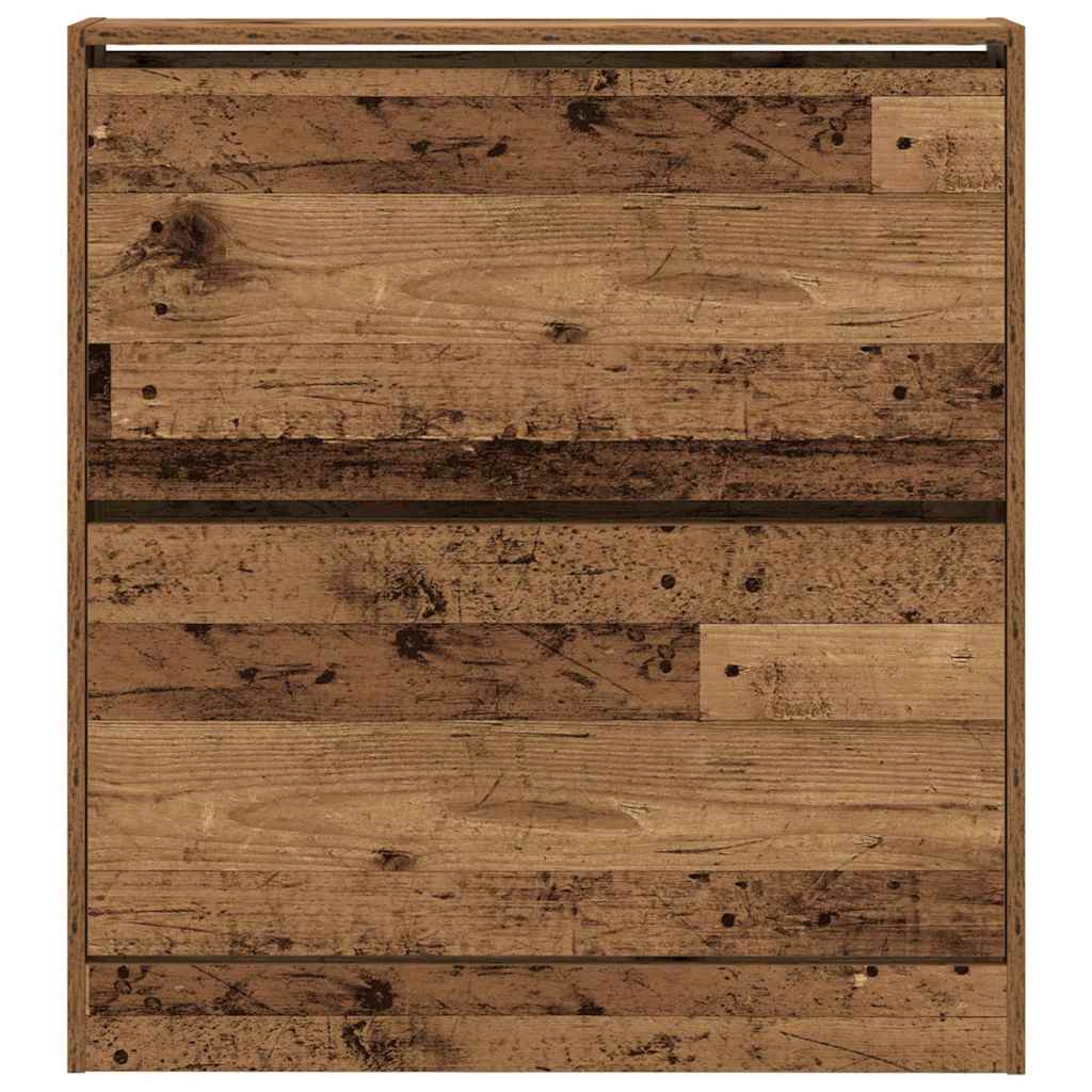 vidaXL Shoe Cabinet 80 x 21 x 87.5 cm Engineered Wood Old Wood 6