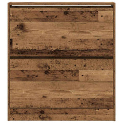 vidaXL Shoe Cabinet 80 x 21 x 87.5 cm Engineered Wood Old Wood 6