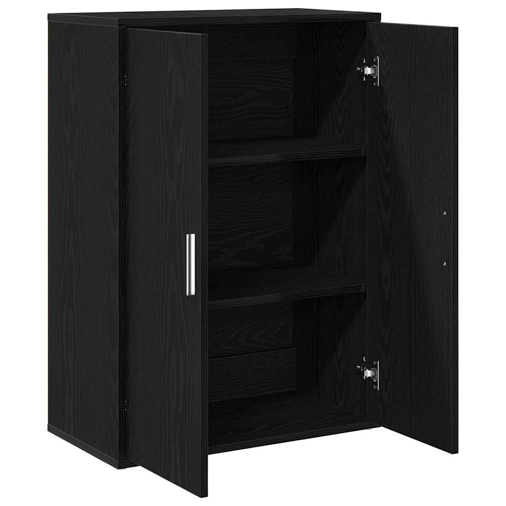 vidaXL Sideboard Black Oak 60 x 31 x 84 cm Engineered Wood 2