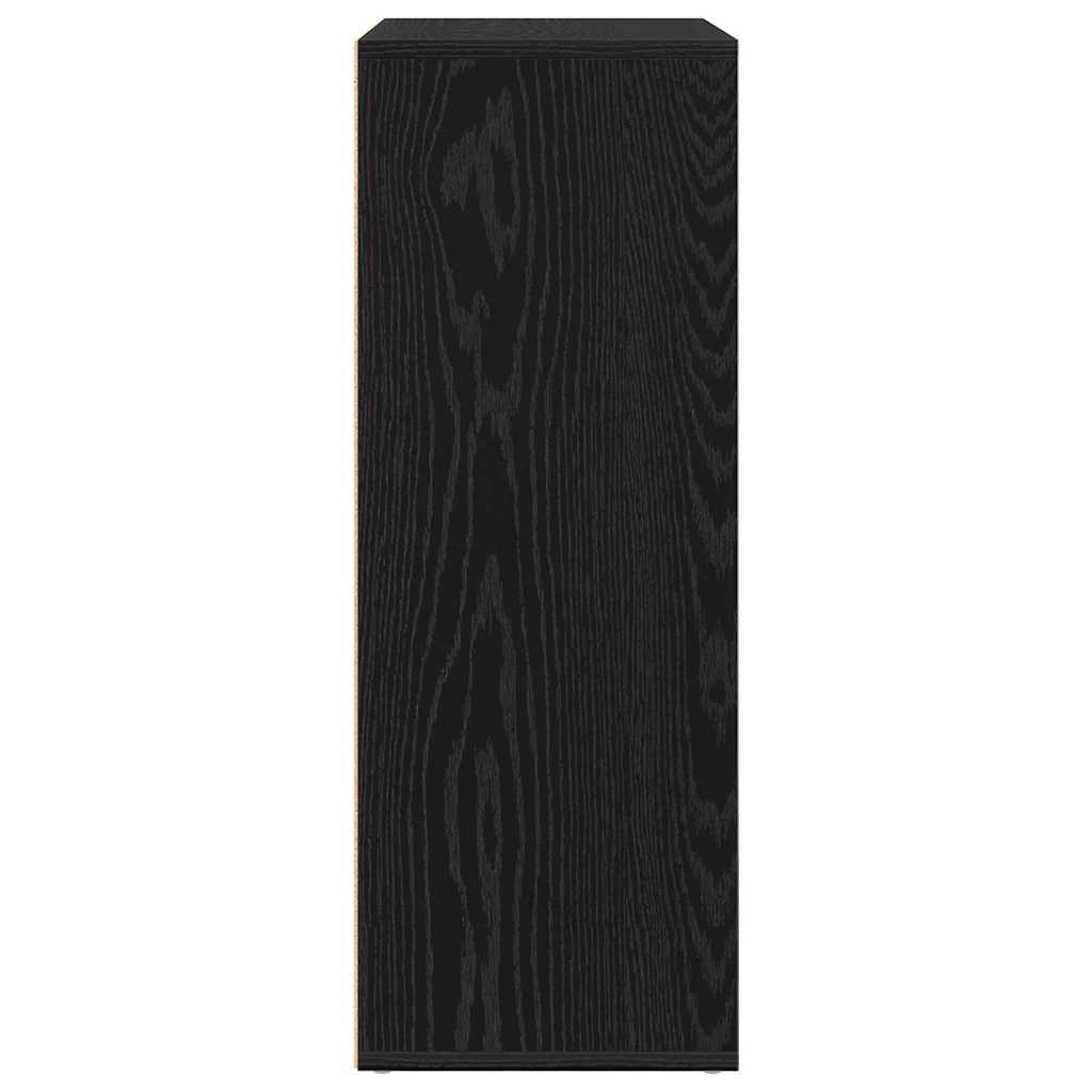 vidaXL Sideboard Black Oak 60 x 31 x 84 cm Engineered Wood 4