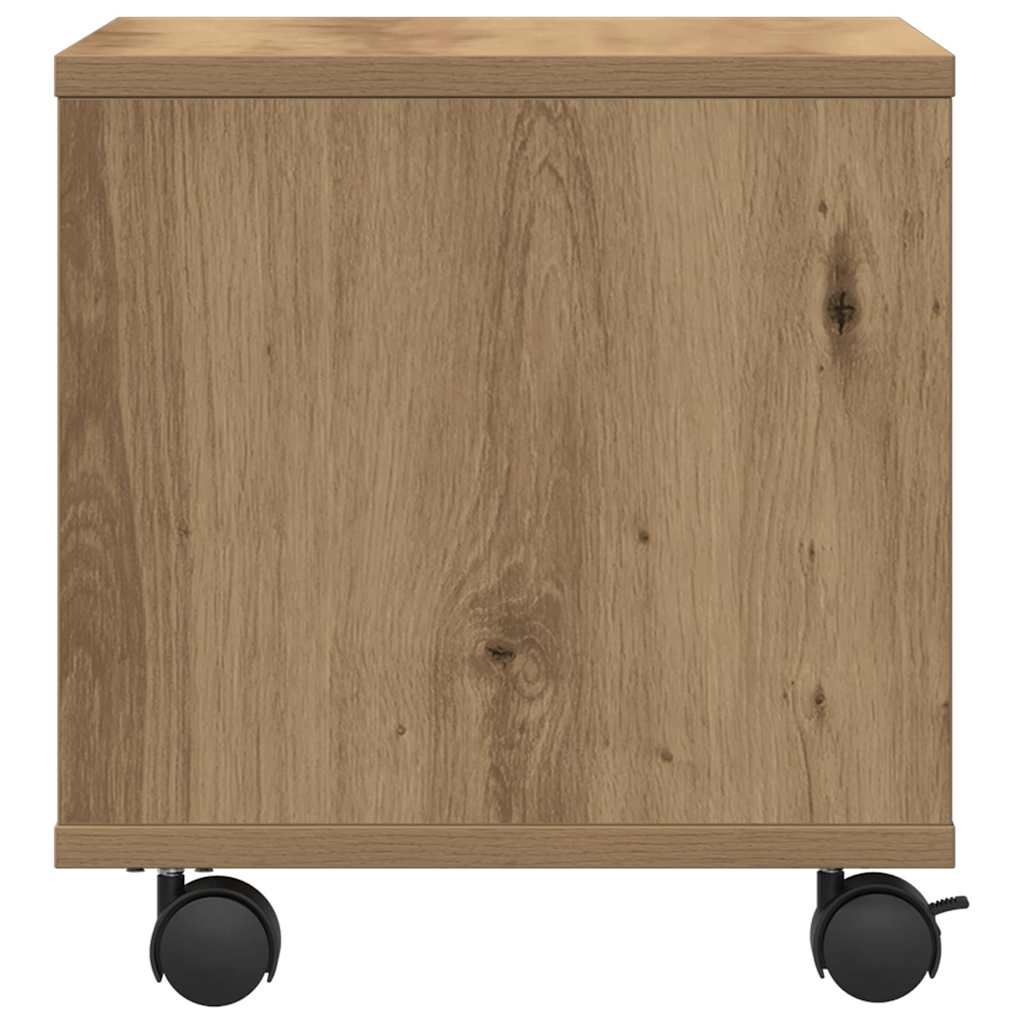 vidaXL Printer Stand Artisan Oak 41 x 32 x 34.5 cm Engineered Wood 6